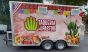 Hoodmart Stainless Steel Integrated Exhaust and Make up Air Hood and Fan System - Low Box Concession w/single Exhaust Louver 6' X 40" - Patent Pending LBMUA-AV6C SHOP HOODS, COMMERCIAL HOOD PACKAGES, Concession Hood Packages, Make-up Air Exhaust Hood & Fan for Food Truck