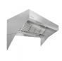 HoodMart Low Ceiling Sloped Front Exhaust Hood System - 20' x 48" EXH0020LB SHOP HOODS, COMMERCIAL HOOD PACKAGES, Exhaust Hood Packages, Low Ceiling Sloped Front Exhaust Hood Packages