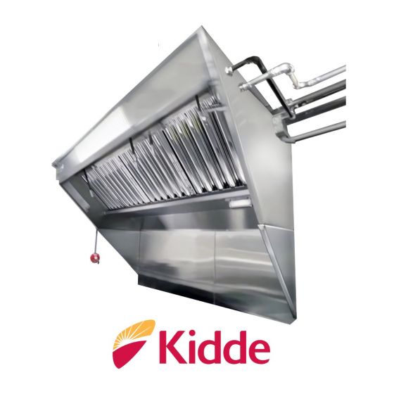 Hoodmart Stainless Steel Integrated Exhaust Low Box Concession Hood System w/Kidde Fire Suppression LBOX-AV11C-KF SHOP HOODS, COMMERCIAL HOOD PACKAGES, Concession Hood Packages, Integrated Exhaust Hood and Fan System for Food Truck / Concession w/ Fire Suppression, New LBOX-AV Integrated Food Truck/ Concession Pkg w/ Kidde Fire Suppression