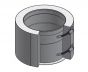 10" Diameter, Double Wall Zero Clearance Grease Duct, Flange Collar Adapter DWCK10-FCS-ZC SHOP HOODS, DUCTWORK, Double Wall Zero Clearance Grease Accessories, Double Wall 10” Diameter
