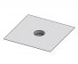 12" Diameter, Single Wall Grease Duct, Fan Plate Adapter - End SWCK12-FPE:29X29 SHOP HOODS, DUCTWORK, Single Wall Grease Duct Accessories, Single Wall 12” Diameter