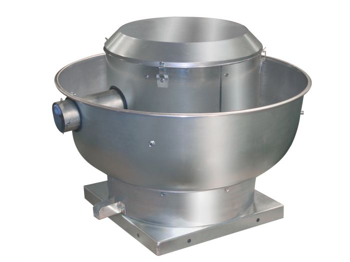Centrifugal Upblast Direct Drive Exhaust Fan 1 PH, 1800 - 3725 CFM EC48C SHOP HOODS, EXHAUST/SUPPLY FANS, Canadian Listed Fans, Exhaust, Restaurant Exhaust Fans Upblast Grease Rated, Premium Efficiency Direct Drive Restaurant Exhausts Fans