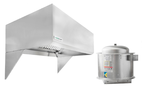 HoodMart Restaurant Exhaust Hood System EXH020B SHOP HOODS, COMMERCIAL HOOD PACKAGES, Exhaust Hood Packages, Exhaust Canopy Hood Packages