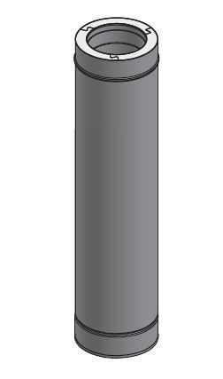 18" Diameter Grease Duct 36" Fixed Length DWCK18-36L-ZC Double Wall 18” Diameter