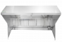 Hoodmart Restaurant Hood w/ Makeup-Air 1548HBM SHOP HOODS, HOODS ONLY, Makeup Air Hoods, Short Cycle Makeup Air, Standard Short Cycle