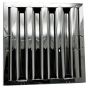 Stainless Steel Commercial Hood Baffle Grease Filter, 16-inch x 16-inch x 2-inch W/CLIPS STAINLESS_16_16_2_GA SHOP HOODS, ACCESSORIES, Filters