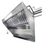 Hoodmart Stainless Steel Integrated Exhaust Hood and Fan System - Low Box Concession w/single Exhaust Louver 4' X 40" - Patent Pending LBOX-AV4C SHOP HOODS, COMMERCIAL HOOD PACKAGES, Concession Hood Packages, Integrated Exhaust Hood and Fan System for Food Truck / Concession