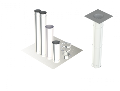 10" - Single Wall Kit, Grease Duct, 10' Straight, Including No Weld Hood and Fan Connections SWNAKS-KIT01 SHOP HOODS, DUCTWORK, Single Wall Grease Duct Kits, Single Wall Kit - Straight Duct