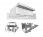 HOODMART TYPE 2 Heat and Fume Hood SYSTEM W/ PSP MAKE-UP AIR 12' x 48" EXSS012BTYPE2-PSP-PKG SHOP HOODS, COMMERCIAL HOOD PACKAGES, Type 2 & Condensate Hoods, Heat Removal, Heat Removal Hood System W/ PSP Make-Up Air