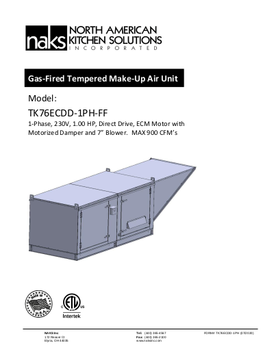 TK-76D 230V 1HP 1Phs