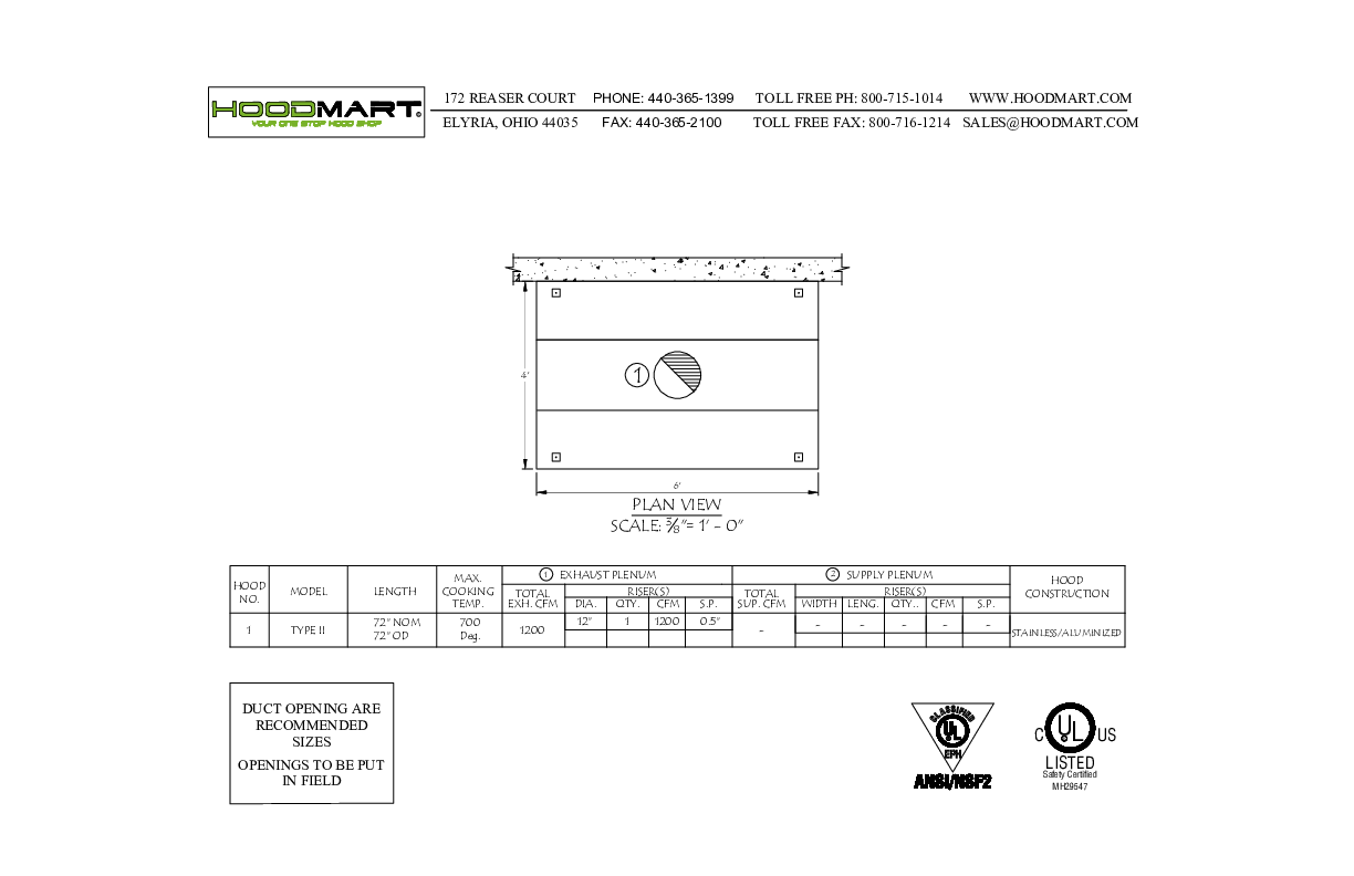 TYPE II EXHAUST PACKAGE