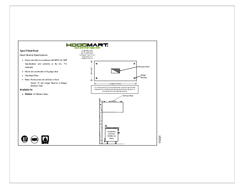 Type 2 Heat Hood