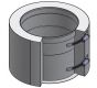18" Diámetro, Ducto de Grasa de Doble Pared con Espacio Reducido, Adaptador de Collar con Brida - Inicio DWCK18-FCS-RC COMPRAR, DUCTOS, Double Wall Reduced Clearance Grease Duct Accessories, Double Wall 18” Diameter