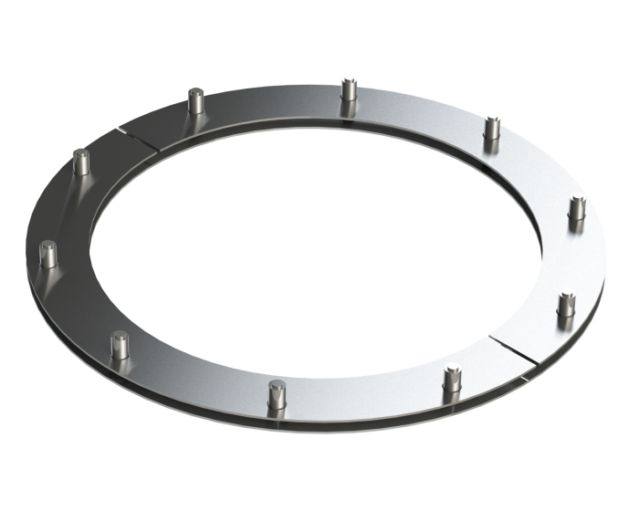 14" Diameter, Double Wall Zero Clearance Grease Duct, No Weld Hood Adapter - Start DWCK14-NWHO-ZC Double Wall 14” Diameter