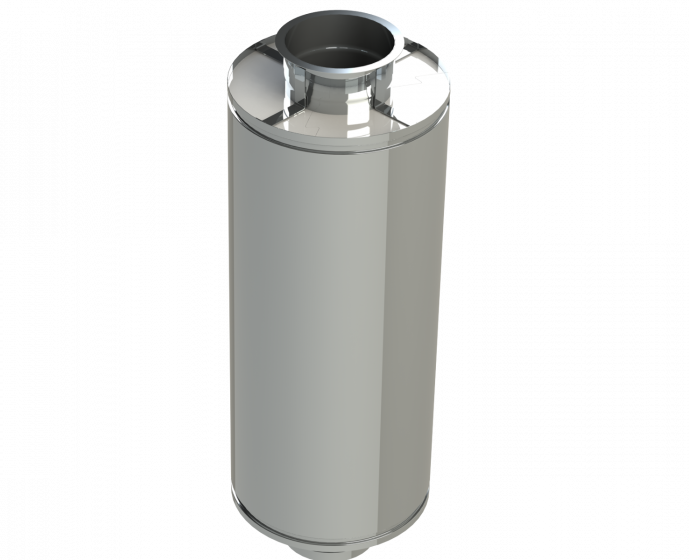 12" Diámetro, Ducto de Grasa de Doble Pared con Espacio Cero, 36" Longitud Fija DWCK12-36L-ZC Double Wall 12” Diameter