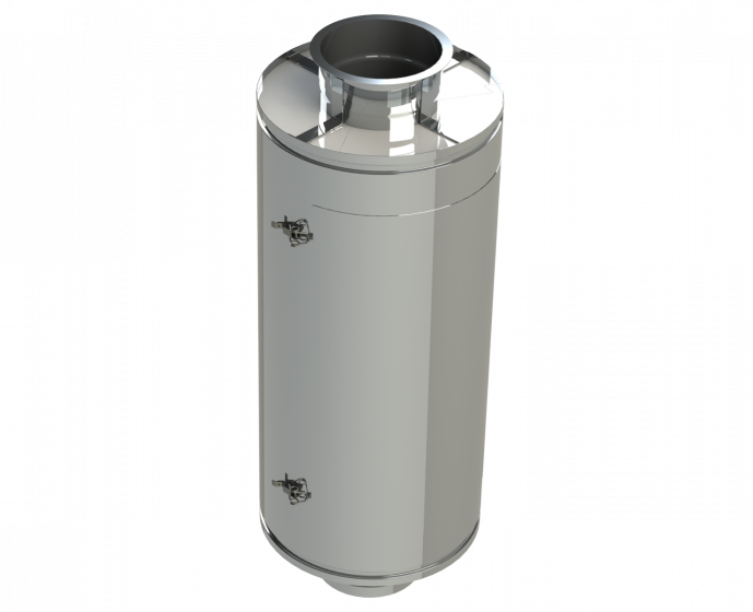 18" Diámetro, Ducto de Grasa de Doble Pared con Espacio Cero, Longitud de Puerta de Acceso en Línea DWCK18-IAD-ZC Double Wall 18” Diameter