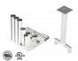 18"- Kit de Pared Simple, Dos 12" Conexiones, Ducto de Grasa, 10' Recto, Incluyendo Conexiones de Campana y Ventilador Sin Soldadura SWNAKS-KIT13 DUCTOS, Kits de conducto de grasa de pared simple, Kit de pared simple - recto con pierna de pantalón