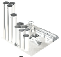22"- Kit de Pared Simple, Dos 16" Conexiones, Ducto de Grasa, Dos Codos de 90°, 30' Recto, Incluyendo Conexiones de Campana y Ventilador Sin Soldadura SWNAKS-KIT20 COMPRAR, DUCTOS, Kits de conducto de grasa de pared simple, Kit de pared simple - Straight w / Pant Leg y 2 - 90's