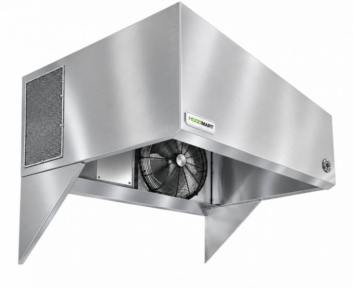 4’ All-in-One Canopy Hood with Integrated Makeup Air HBMUA-AVR-4 COMPRAR, CAMPANAS COMERCIALES, All-In-One Hood Packages, Makeup Air , Standard Canopy Hoods