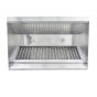HoodMart Low Ceiling Sloped Front Exhaust Hood System - 12' x 48" EXH0012LB COMPRAR, CAMPANAS COMERCIALES, Paquetes de campana de escape , Paquetes de campana extractora de techo delantero inclinado de techo bajo
