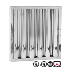 Filtro de Grasa de Deflector de Campana Comercial de Acero Inoxidable, 20-inch x 20-inch x 2-inch