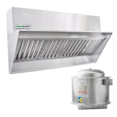 HoodMart Sistema de Campana Trasera de Baja Proximidad de Restaurante 14' x 23"