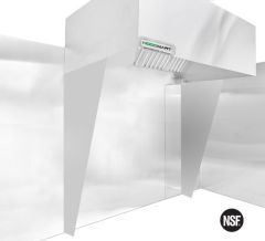 (Par) Cortinas Laterales de Acero Inoxidable Completas L/R -23" Superior 78" Alto 20" Inferior
