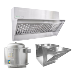 Sistema de Campana Trasera de Baja Proximidad de Restaurante con BRP 4' x 23"