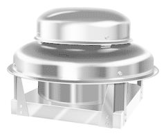 Direct Drive Downblast Exhaust Fan 600 CFM, 1550 RPM, 1PH w/3 AMP Var. Speed Control