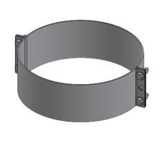 16" Diámetro, Ducto de Grasa de Doble Pared con Espacio Reducido, Banda de Soporte Ligera