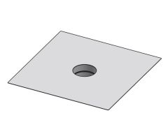 14" Diámetro, Ducto de Grasa de Pared Simple, Adaptador de Placa de Ventilador - Final