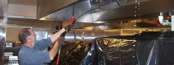 Cleaning a Cocina Extracción Sistema, in Steps